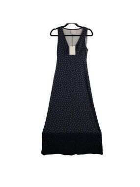 NEW Reformation Brayden Knit Dress Cosmic Dot Sleeveless Maxi Size Small
